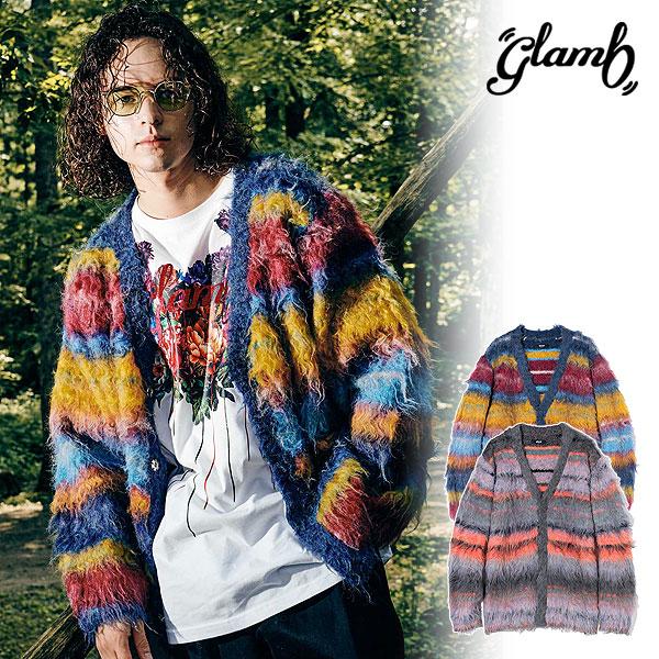 グラム カーデ glamb Glamour Border Cardigan グラマーボーダーカーディ...
