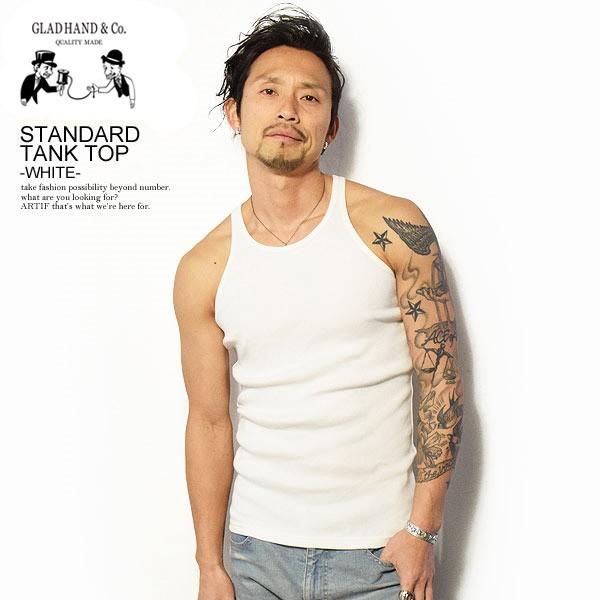 グラッドハンド タンクトップ GLAD HAND STANDARD TANK TOP -WHITE-
