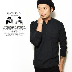 グラッドハンド 長袖Tシャツ GLAD HAND STANDARD HENLEY POCKET L/...