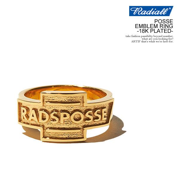 ラディアル リング RADIALL POSSE - EMBLEM RING -18K PLATED-...