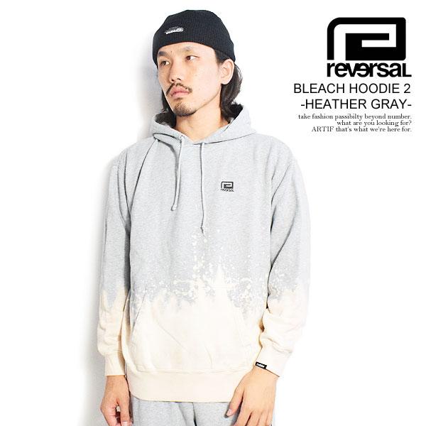 リバーサル パーカー reversal BLEACH HOODIE 2 -HEATHER GRAY-...