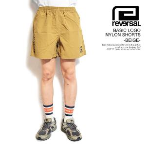 リバーサル ショートパンツ reversal BASIC LOGO NYLON SHORTS -BEIGE- メンズ ショーツ ナイロンショーツ 送料無料 ストリート rvddw｜artif