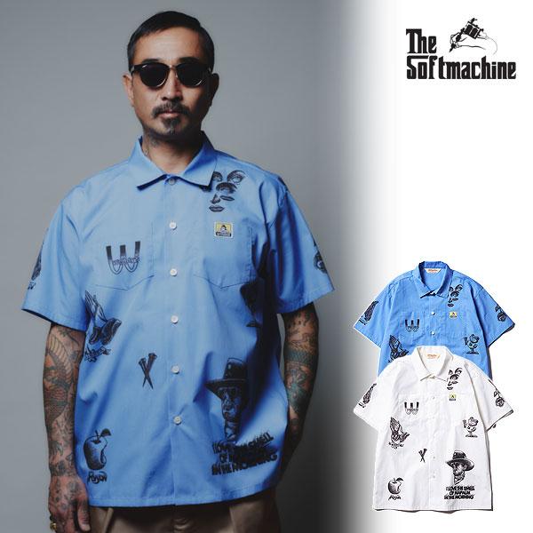 ソフトマシーン シャツ SOFTMACHINE SCRAWL SHIRTS S/S(S/S SHIR...