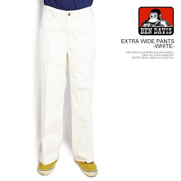 ベンデイビス パンツ BEN DAVIS EXTRA WIDE PANTS -WHITE- メンズ ...