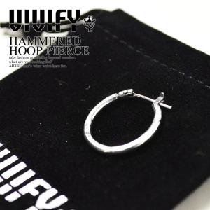 VIVIFY（ビビファイ） ピアス シルバー フープピアス SquareLine Hoop