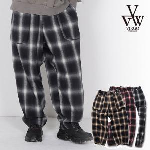 ヴァルゴウェアワークス パンツ VIRGOwearworks BLURRED CHECK FAT P...