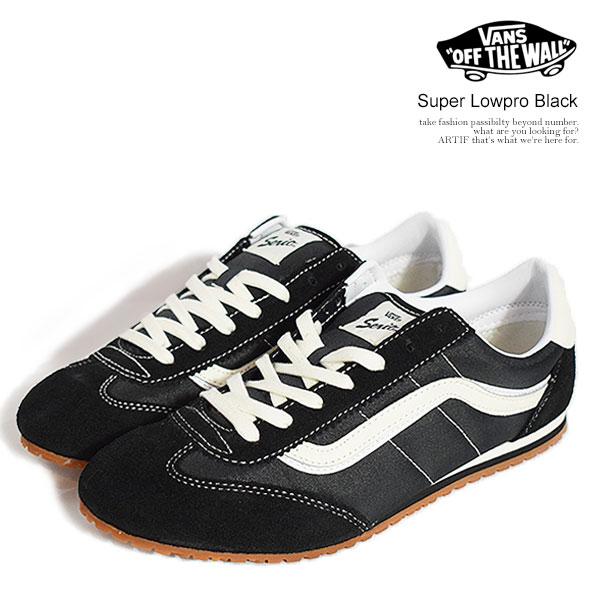 ヴァンズ スニーカー VANS Super Lowpro Black メンズ スーパーロープロ スエ...