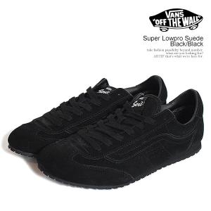 ヴァンズ スニーカー VANS Super Lowpro Suede Black/Black メンズ スーパーロープロ スエード ロープロファイル シューズ バンズ