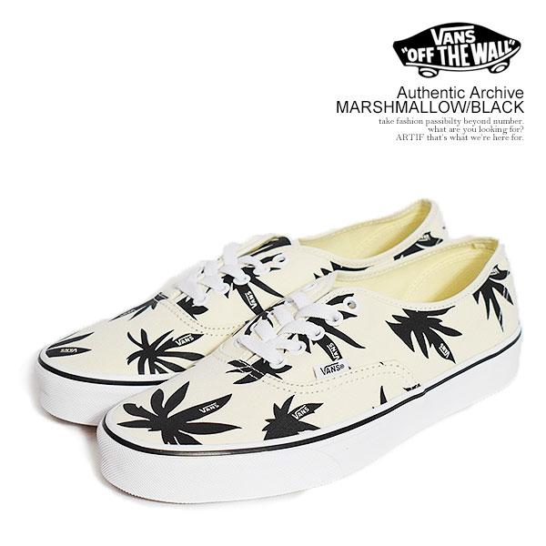 ヴァンズ スニーカー VANS Authentic Archive MARSHMALLOW/BLAC...