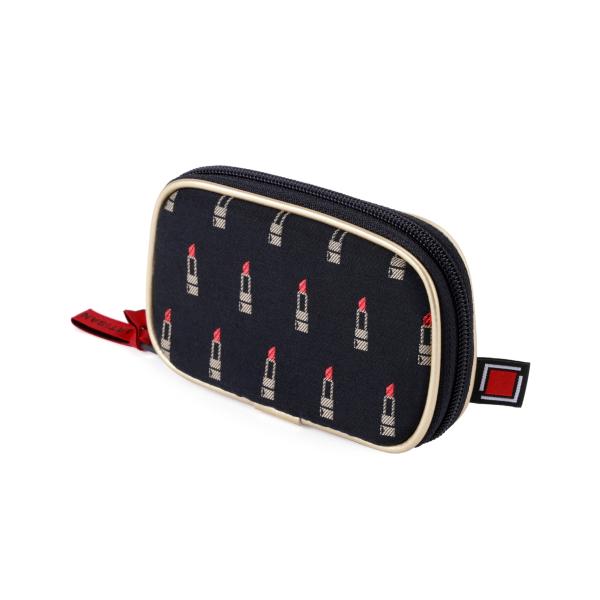 ポーチ 鍵 収納 スマートなキーポーチ ヴァリアント・ルージュ 2WP-LI752 リップ柄 art...