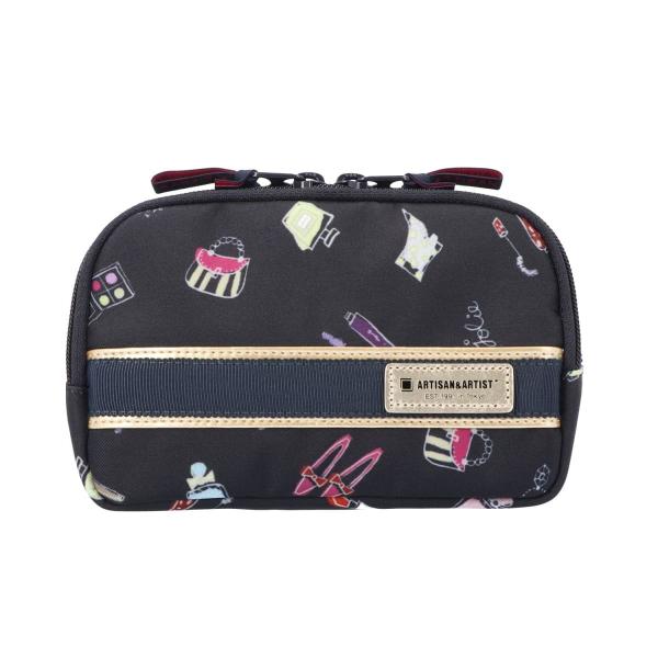 化粧ポーチ 小さめ ミニマムサイズのスロープシェイプ・ポーチ 5WP-RY111 artisan&amp;a...