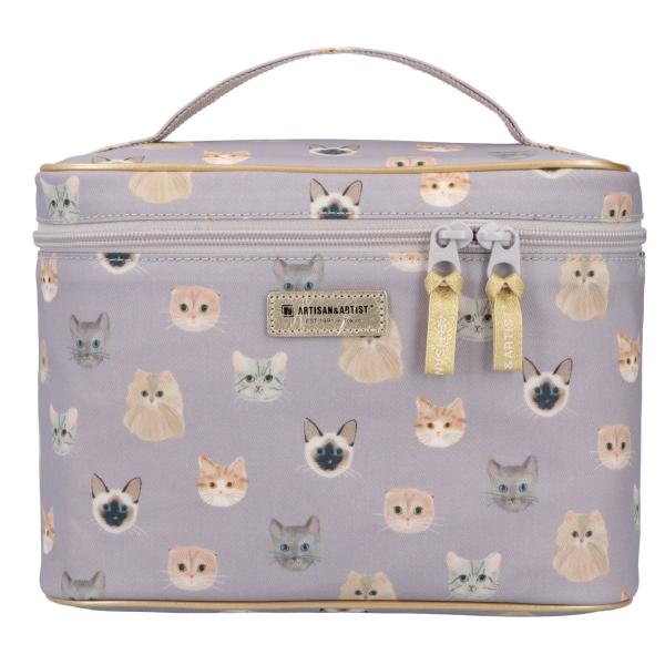 化粧ポーチ 大容量 トリップ用トールバニティ ウィスカー・ウィスパー 5WP-WI20 artisa...