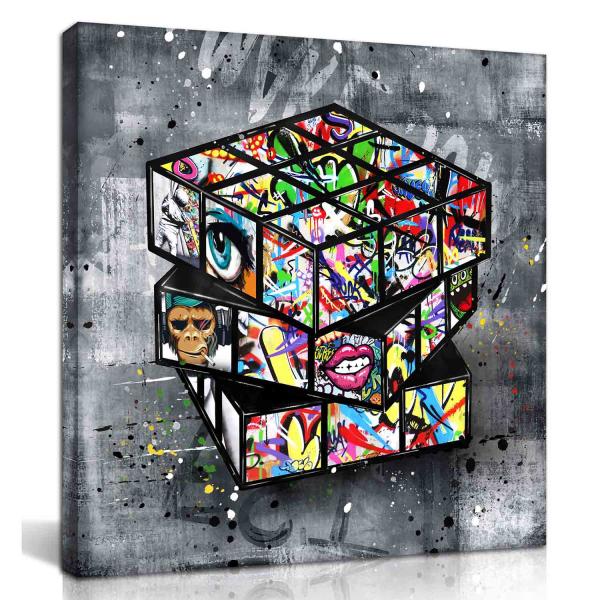 新商品 ARTJOY Magic-Cube Black M 34cm 14inch アートパネル 絵...
