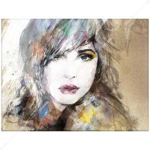 COCOEURO アート作品 Aquarelle Portrait1 Size 750x1000 壁掛け ディスプレイ ココユーロ 大型 高価 高級