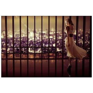 COCOEURO アクリル作品 VieNocturneUrbaine アーバンナイトライフ 80cm 120cm 絵画 壁掛け 絵 壁 装飾 ゲストルーム ダイニング 吹き抜け