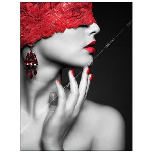 COCOEURO アクリル作品 Ruban rouge1 750*1000 PLEXIGLAS LUXE 高級 ブランド ベッドルーム ホテル 絵