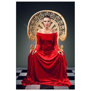 COCOEURO アクリル作品 On a golden throne 80cm 120cm 壁掛け 壁 絵 ディスプレイアート 上位モデル ホテルライク