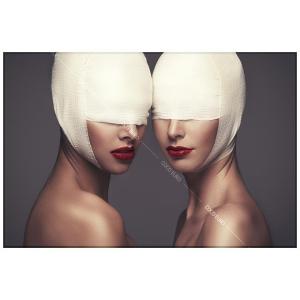 COCOEURO アート作品 WITH BANDAGE SIZE 100cm 150cm LUXE 高級 美術 壁装飾 壁掛け アート