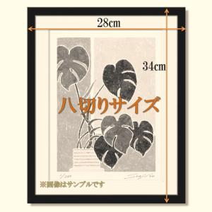 絵画「サンセベリア」壁掛け インテリア 絵 モ...の詳細画像1