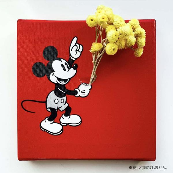 ミッキーマウス red 大人かわいい キャンバス プレゼント おすすめ ディズニー ikebana ...
