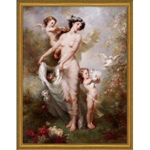 絵画「The first one」油絵 直筆 人物画VIPルームなど特別な空間の演出。ラウンジ バー...