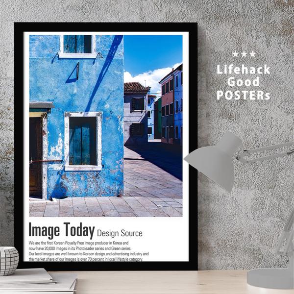 LIFEHACKポスター 建築 建物 選べるサイズ A4 ポスター A3 フレーム アートプリント