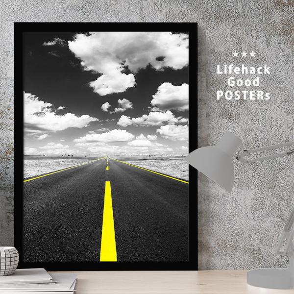 LIFEHACKポスター 建築 建物 選べるサイズ A4 ポスター A3 フレーム アートプリント