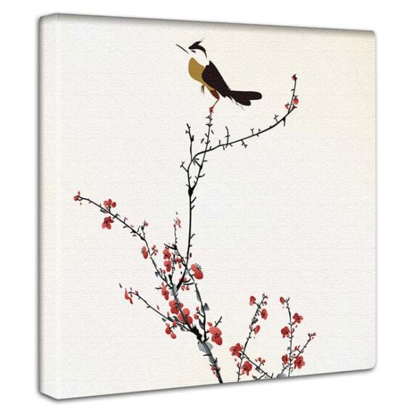 梅の花と鶯の絵 ファブリックパネル インテリア アート イラスト