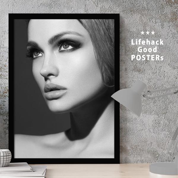 LIFEHACKポスター 女性 選べるサイズ A4 ポスター A3 フレーム アートプリント