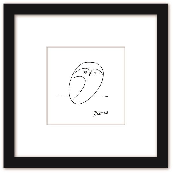 Le Hibou フクロウ 壁掛け 鳥の絵 イラスト アートパネル ウォールアート シンプル モダン...