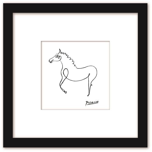 フレームアート The hose 馬 ウォールインテリア 北欧 シンプルモダン 天才画家 ピカソ
