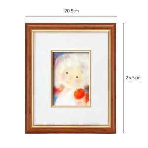 いわさきちひろ 絵画 柿を持つ少女壁掛け用 ス...の詳細画像1