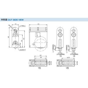 家研 戸車 木製引き戸用 SR2-V4 調整戸...の詳細画像1
