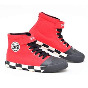 56design (56デザイン) High Cut Riding Shoes ハイカット ライディングシューズ M 25.5cm? 26.0cm レッドの商品画像