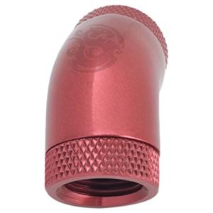 Bitspower インナーG1/4インチスレッド用 デュアル ロータリー 45度角 エクステンダー ディープブラッ