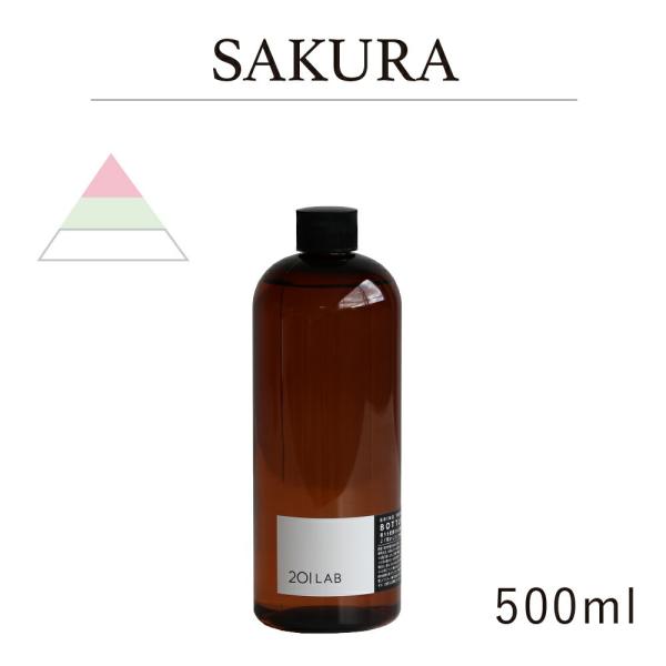 リードディフューザーオイル 500ml SAKURA - サクラ / 201LAB ニーマルイチラボ...
