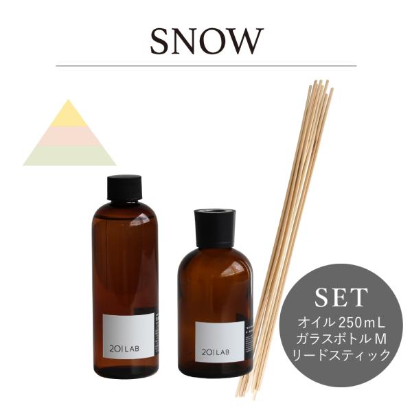 リードディフューザーセット 250ml SNOW - スノー / 201LAB ルームフレグランス ...