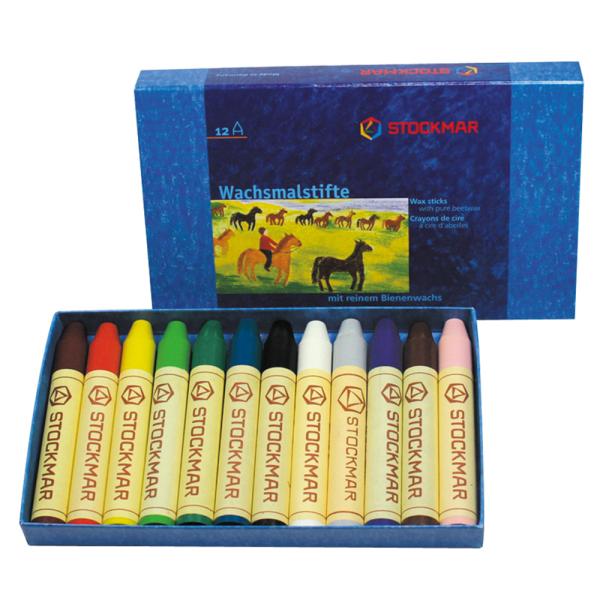 [ メール便可 ] 蜜ろう スティッククレヨン 12色 紙箱入 蜜蝋 ST31202 シュトックマー...