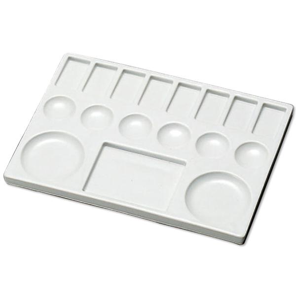 ＜お取り寄せ品＞ クサカベ 陶器製 パレット 【 絵の具 えのぐ 水彩 油彩 調色板 】