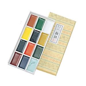 岩絵の具 C 青箱 12色セット 【 日本画 水墨画 絵具 岩絵具 】 : 画材