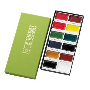 岩絵具　12色×2箱➕1箱 習作用 岩絵具 12色セット 【 日本画 水墨画 絵具 】 : 画材