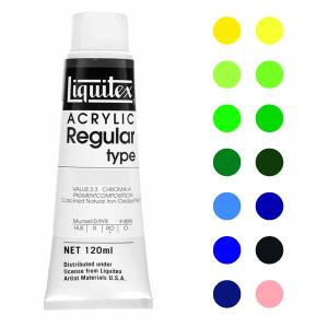 リキテックス レギュラータイプ 単色 G-2色 120mlチューブ Liquitex アクリル絵具｜artloco