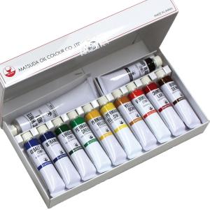 油絵の具セット 楽天市場】クサカベ 油絵具 習作用 セットS-12 12色セット : 中