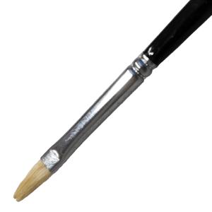 メール便可 ] 油絵筆 豚毛 平 No.24 【 油絵 アクリル画 筆 】 : 画材