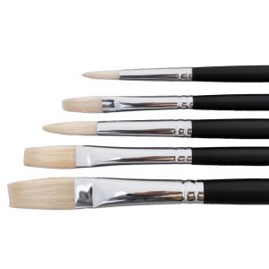 [ 可 ] 油絵筆 豚毛 5本セット