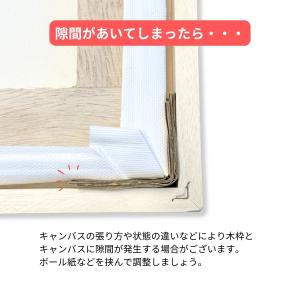油絵用仮額縁 木地 ガラスなし F6 【 展示...の詳細画像4