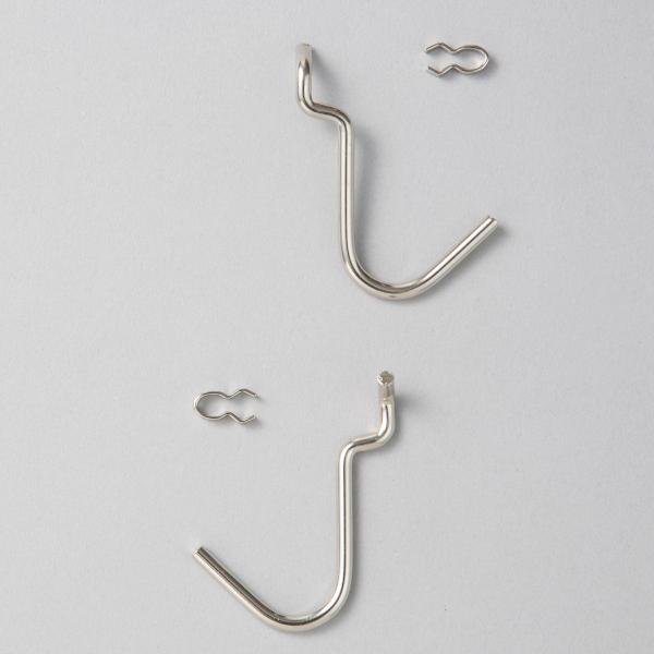 [ メール便可 ] 展示板用フック かぎ型フック U型 大 10個組 【 展示 発表 学園祭 パネル...