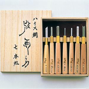 研綱 彫刻刀 10本組 【 年賀状 凸版 版画 】 : 画材・ものづくりの
