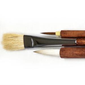 [ 可 ] デザイン筆 赤軸 3本セット