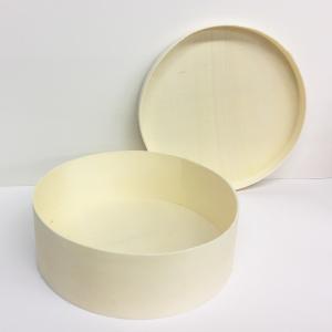 白木の容器 ふた付 丸 【 弁当箱 容器 工作...の詳細画像1